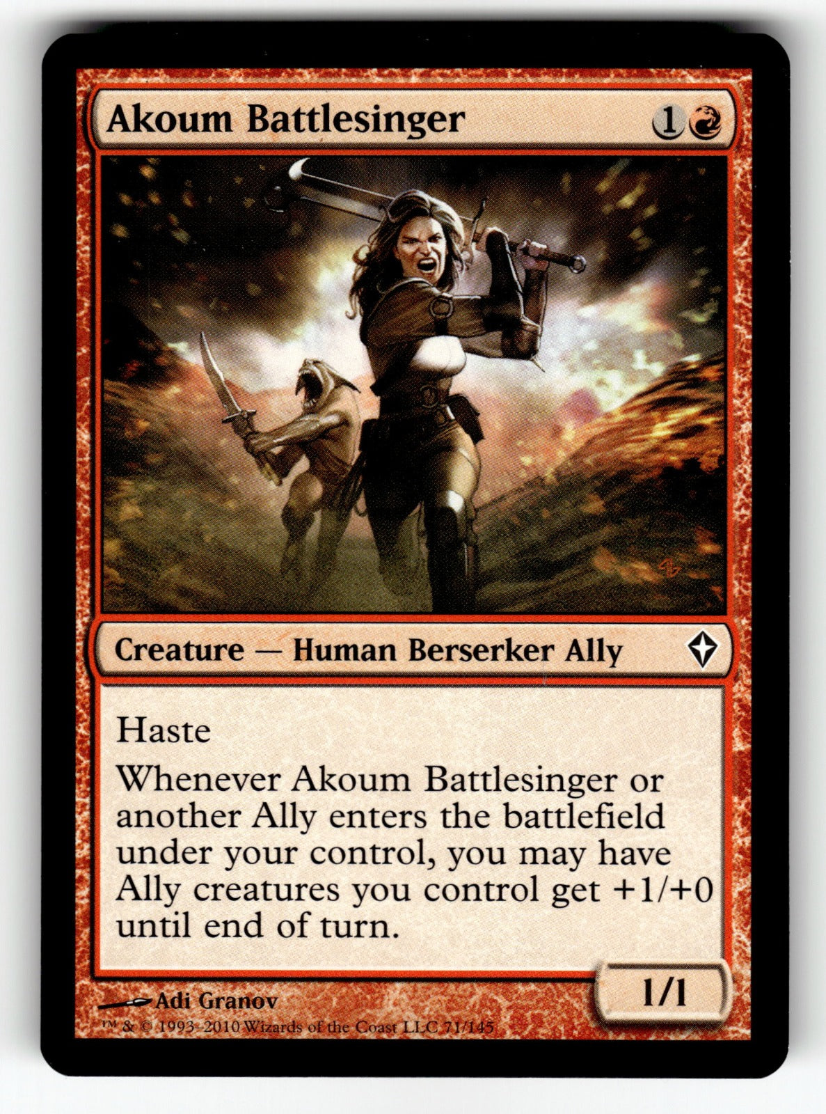 Akoum Battlesinger – 71 WWK: Worldwake C LP