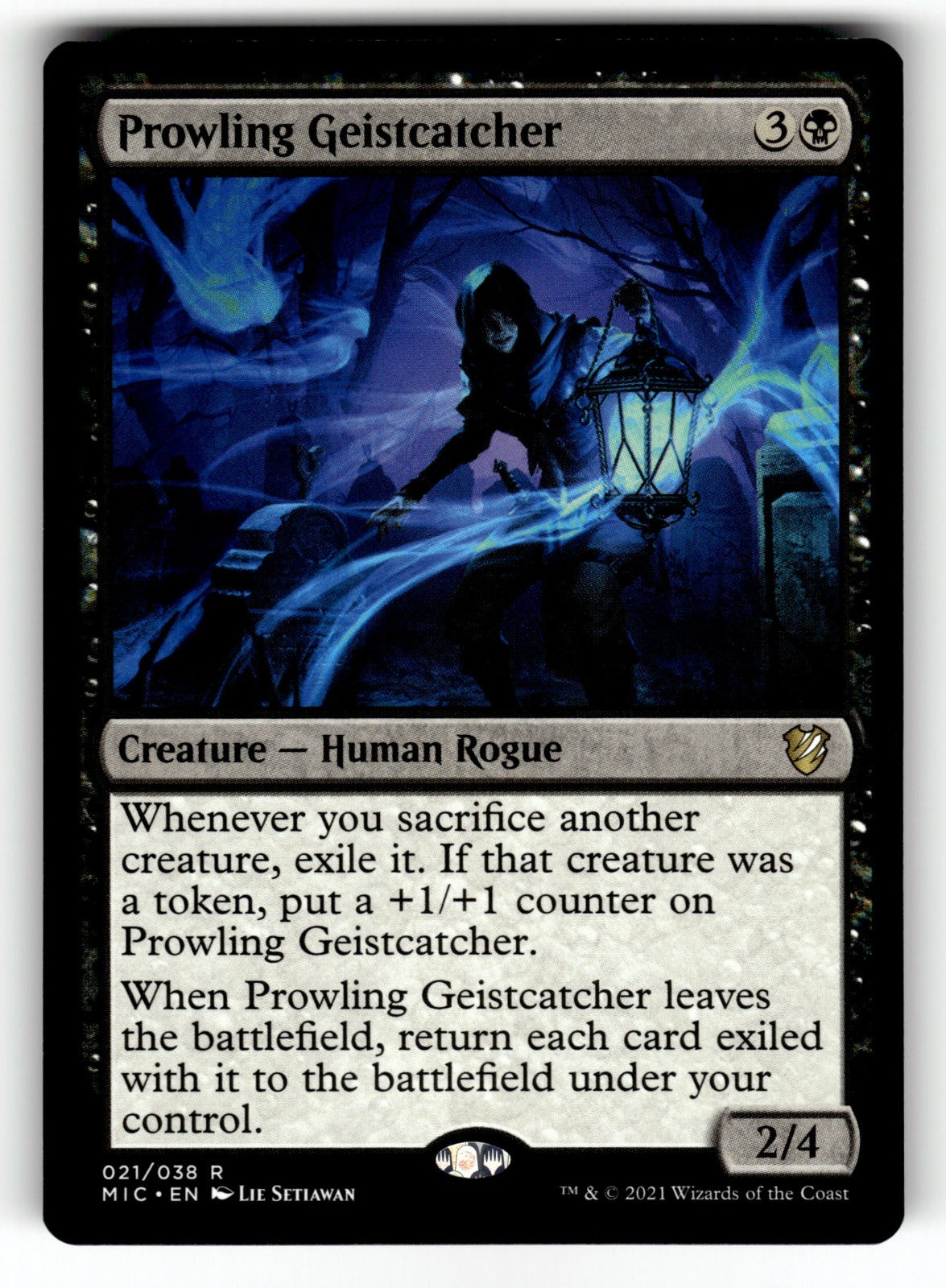 Prowling Geistcatcher – 21 MIC: Commander: Innistrad: Midnight Hunt R NM