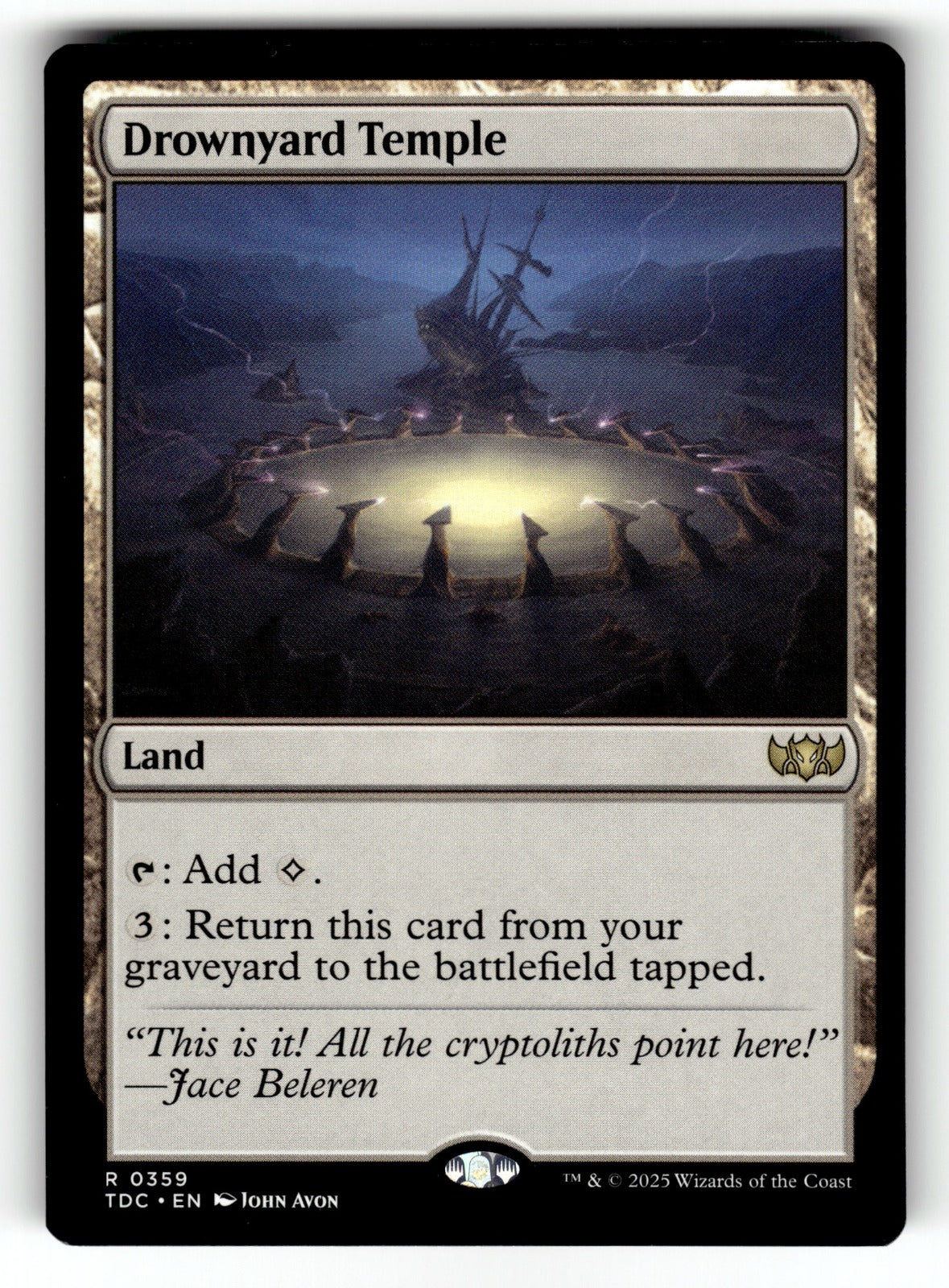Drownyard Temple – 359 TDC: Commander: Tarkir: Dragonstorm R NM