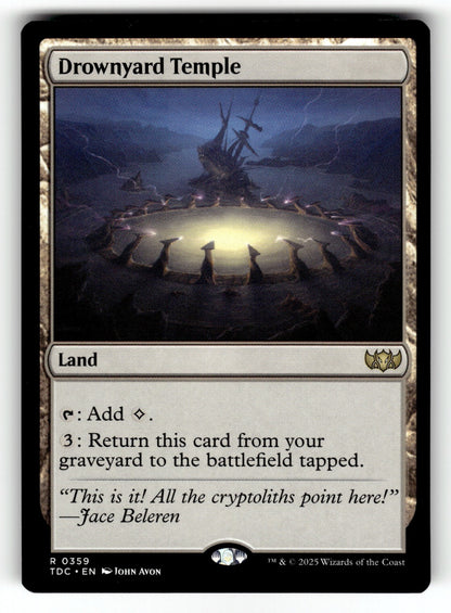Drownyard Temple – 359 TDC: Commander: Tarkir: Dragonstorm R NM