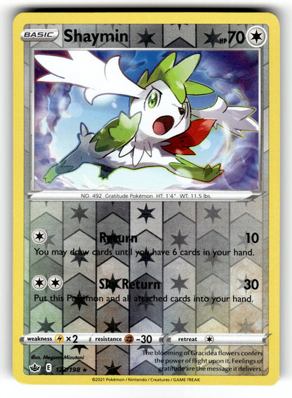 Shaymin – 123/198 SWSH06: SWSH06: Chilling Reign Holo Rare Reverse Holo NM