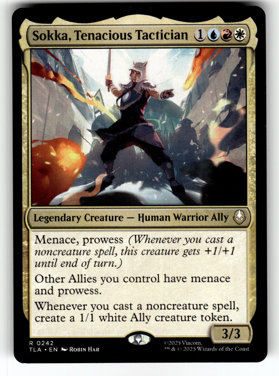 Sokka, Tenacious Tactician – 242 TLA: Avatar: The Last Airbender R NM