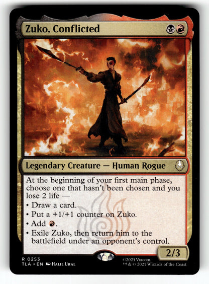 Zuko, Conflicted – 253 TLA: Avatar: The Last Airbender R NM