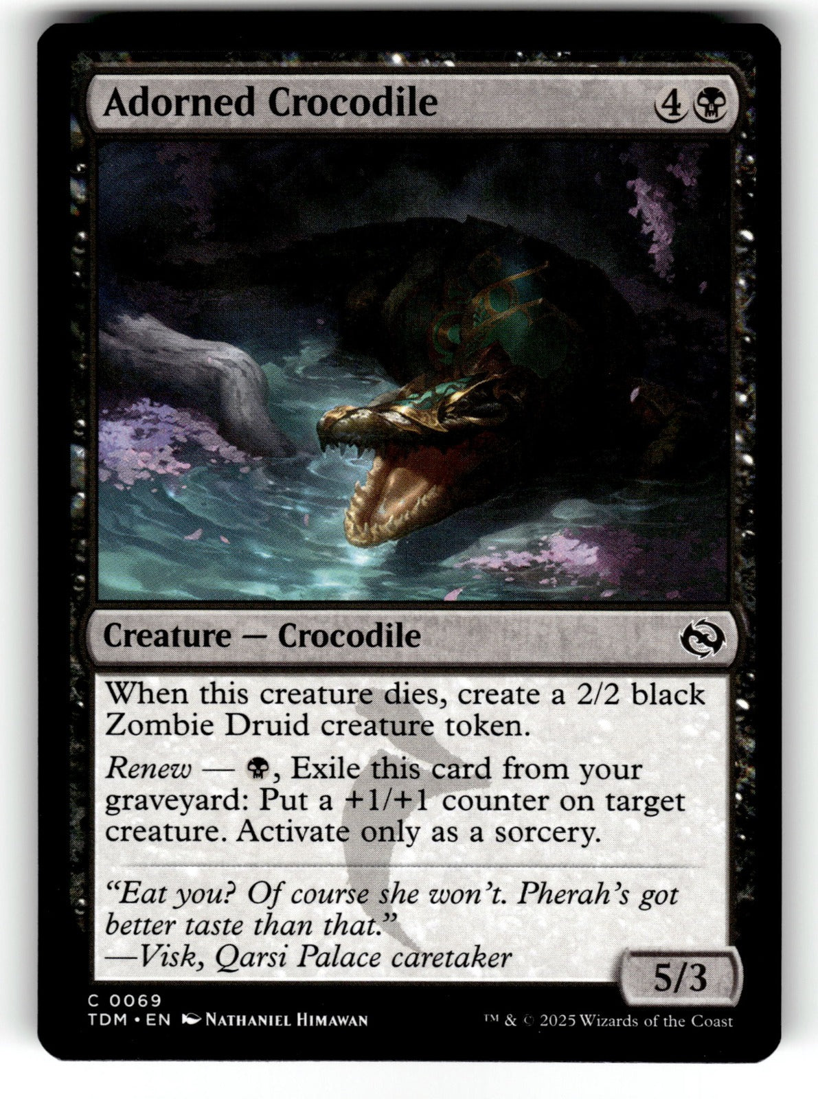 Adorned Crocodile – 69 TDM: Tarkir: Dragonstorm C NM