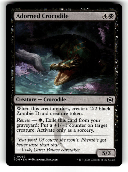 Adorned Crocodile – 69 TDM: Tarkir: Dragonstorm C NM