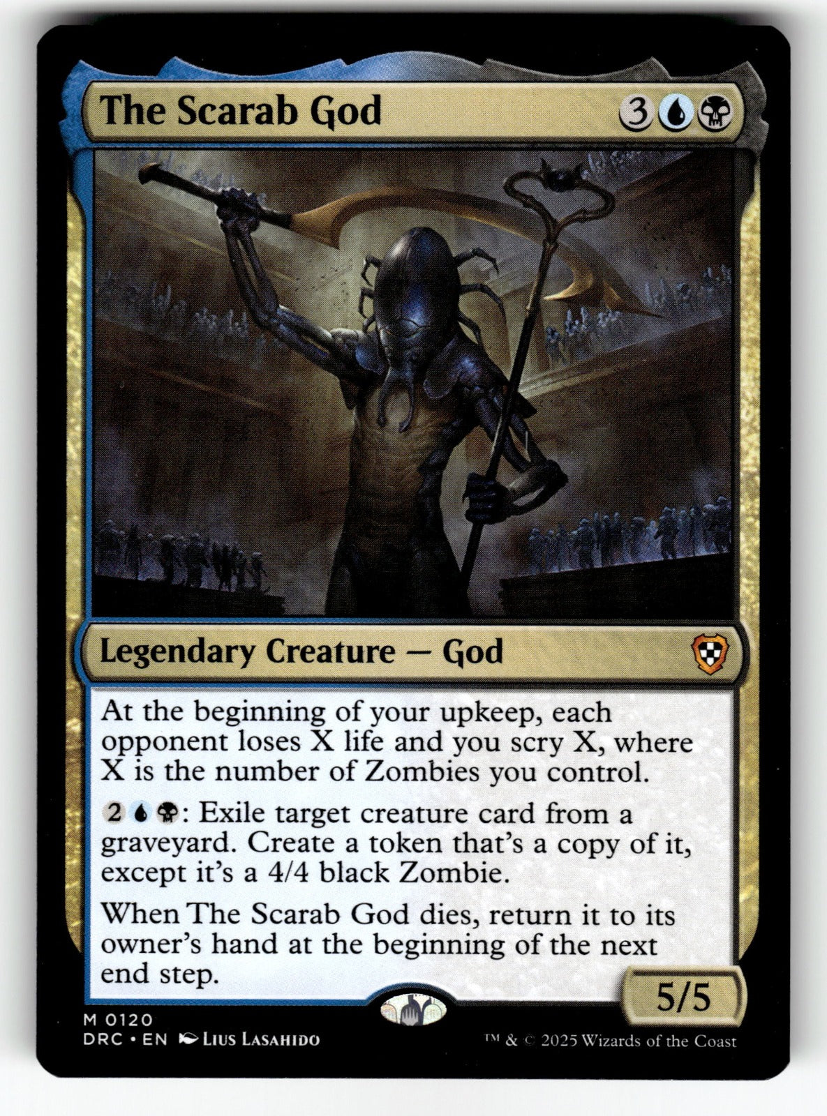 The Scarab God – 120 DRC: Commander: Aetherdrift M NM