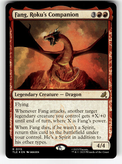 Fang, Roku's Companion – 115 TLE: Avatar: The Last Airbender: Eternal-Legal R Foil NM