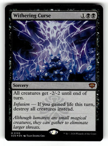 Withering Curse – 105 SOS: Secrets of Strixhaven M Foil NM