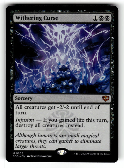 Withering Curse – 105 SOS: Secrets of Strixhaven M Foil NM