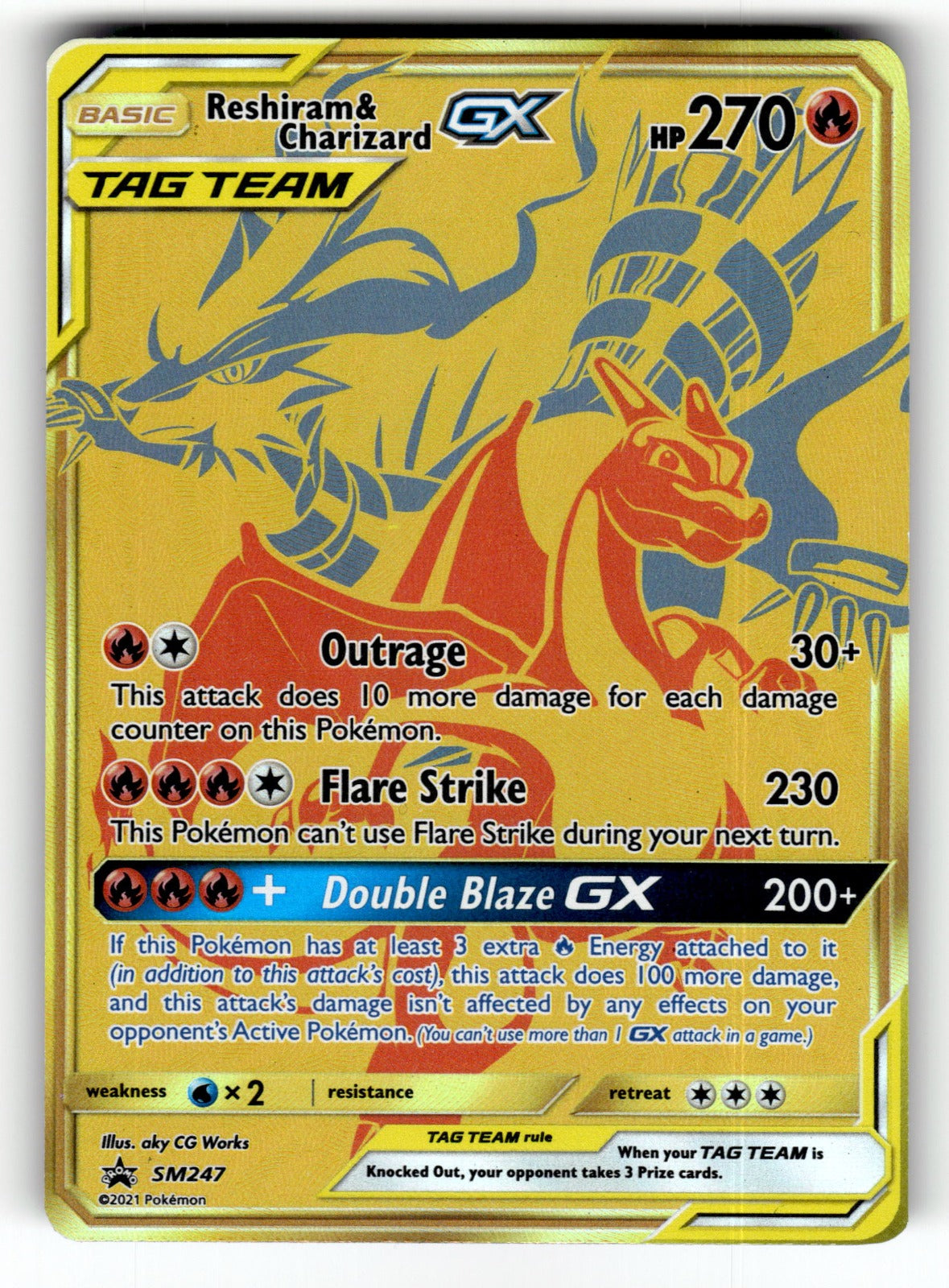 Reshiram & Charizard GX – SM247 SMP: SM Promos Promo Holo NM