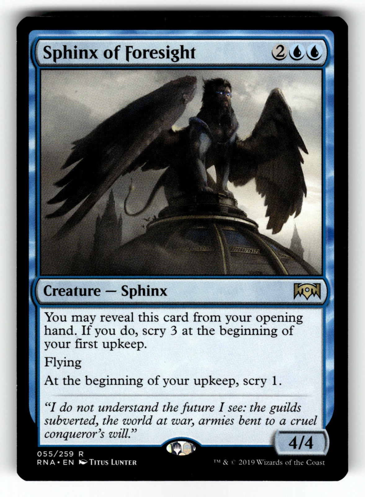 Sphinx of Foresight – 55 RNA: Ravnica Allegiance R LP