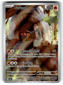 Torkoal – 172/167 TWM: SV06: Twilight Masquerade Illustration Rare Holo NM