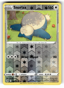Snorlax – 206/264 SWSH08: SWSH08: Fusion Strike Common Reverse Holo LP