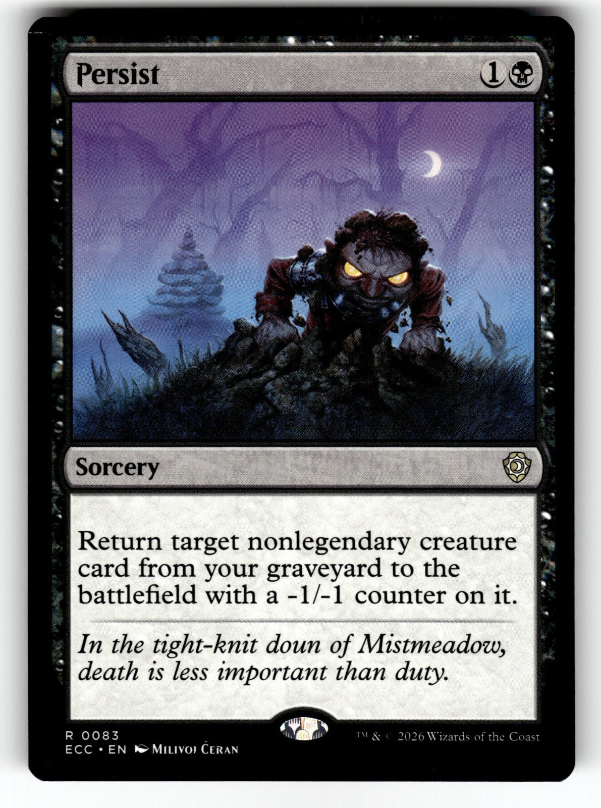 Persist – 83 ECC: Commander: Lorwyn Eclipsed R NM
