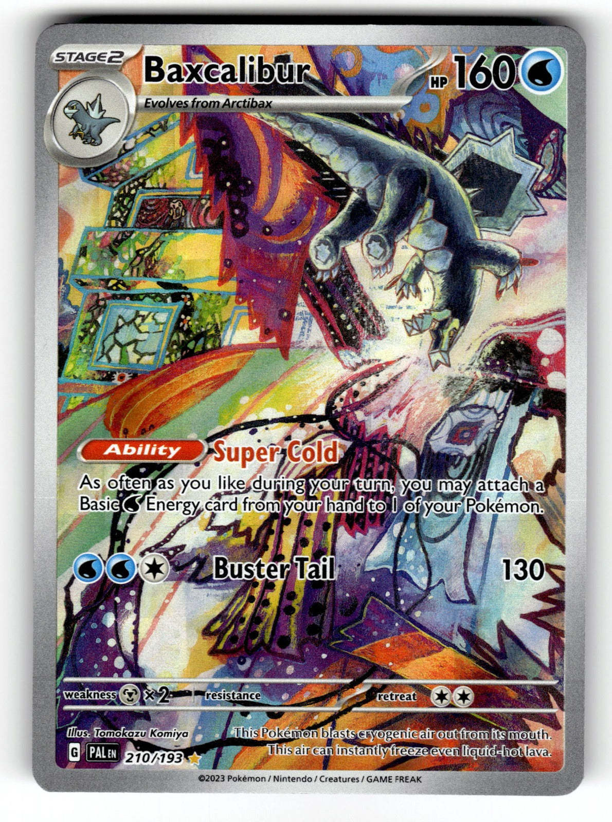 Baxcalibur – 210/193 PAL: SV02: Paldea Evolved Illustration Rare Holo LP
