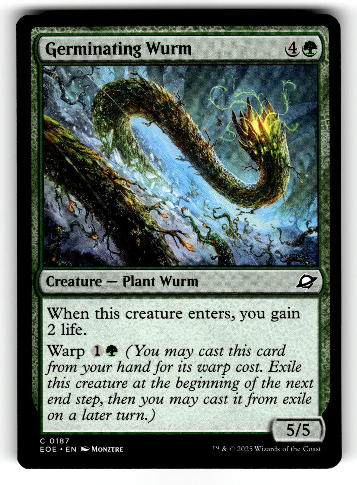 Germinating Wurm – 187 EOE: Edge of Eternities C NM