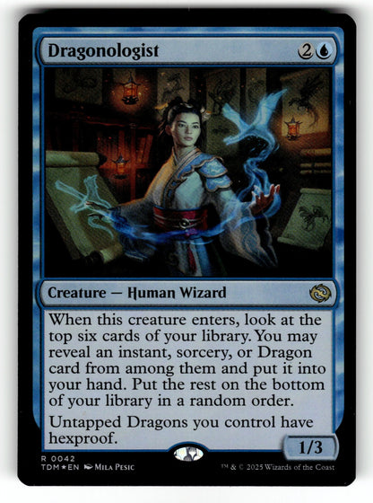 Dragonologist – 42 TDM: Tarkir: Dragonstorm R Foil NM