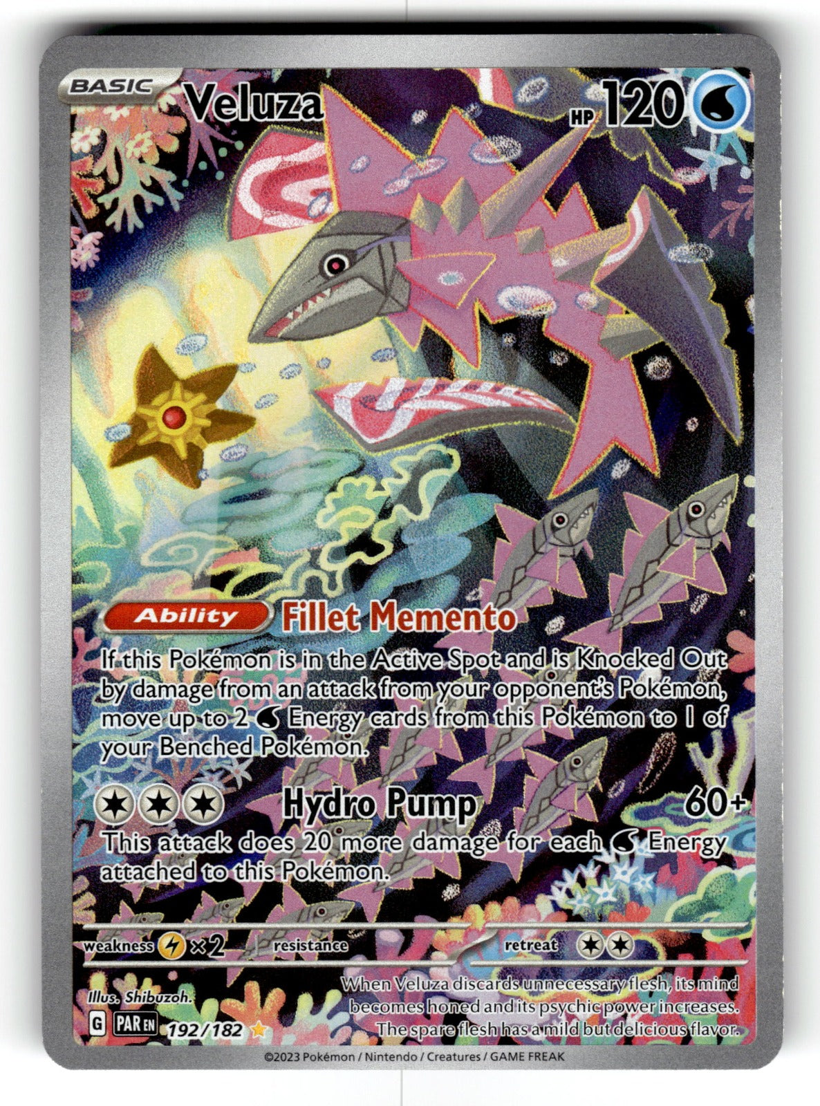 Veluza – 192/182 PAR: SV04: Paradox Rift Illustration Rare Holo NM