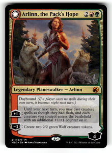 Arlinn, the Pack's Hope – 211 MID: Innistrad: Midnight Hunt M NM