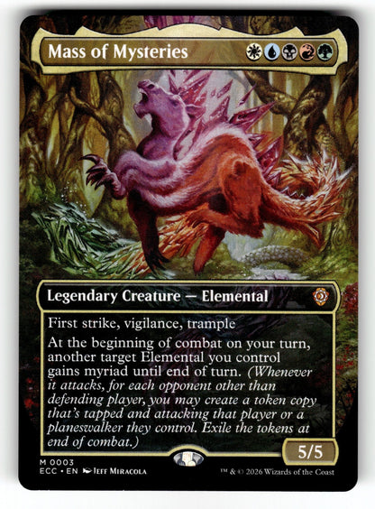 Mass of Mysteries (Borderless) – 3 ECC: Commander: Lorwyn Eclipsed M NM