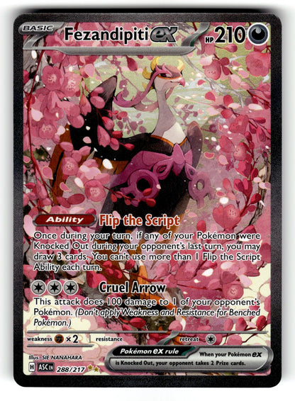 Fezandipiti ex – 288/217 ASC: ME: Ascended Heroes Special Illustration Rare Holo NM