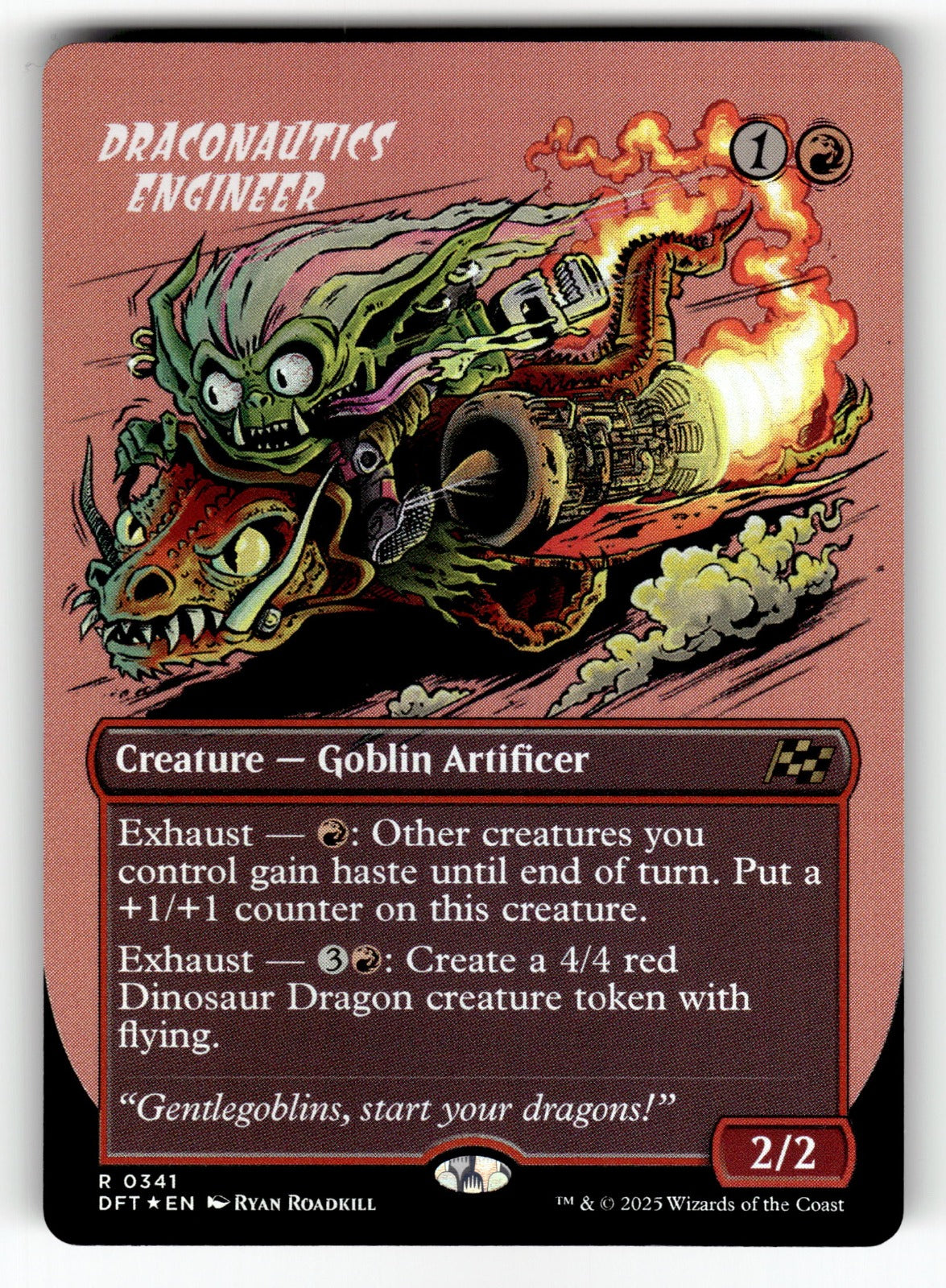 Draconautics Engineer (Borderless) – 341 DFT: Aetherdrift R Foil NM