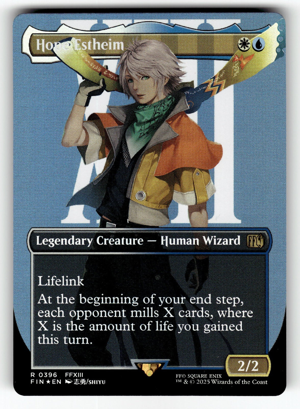 Hope Estheim (Borderless) – 396 FIN: FINAL FANTASY R Foil NM