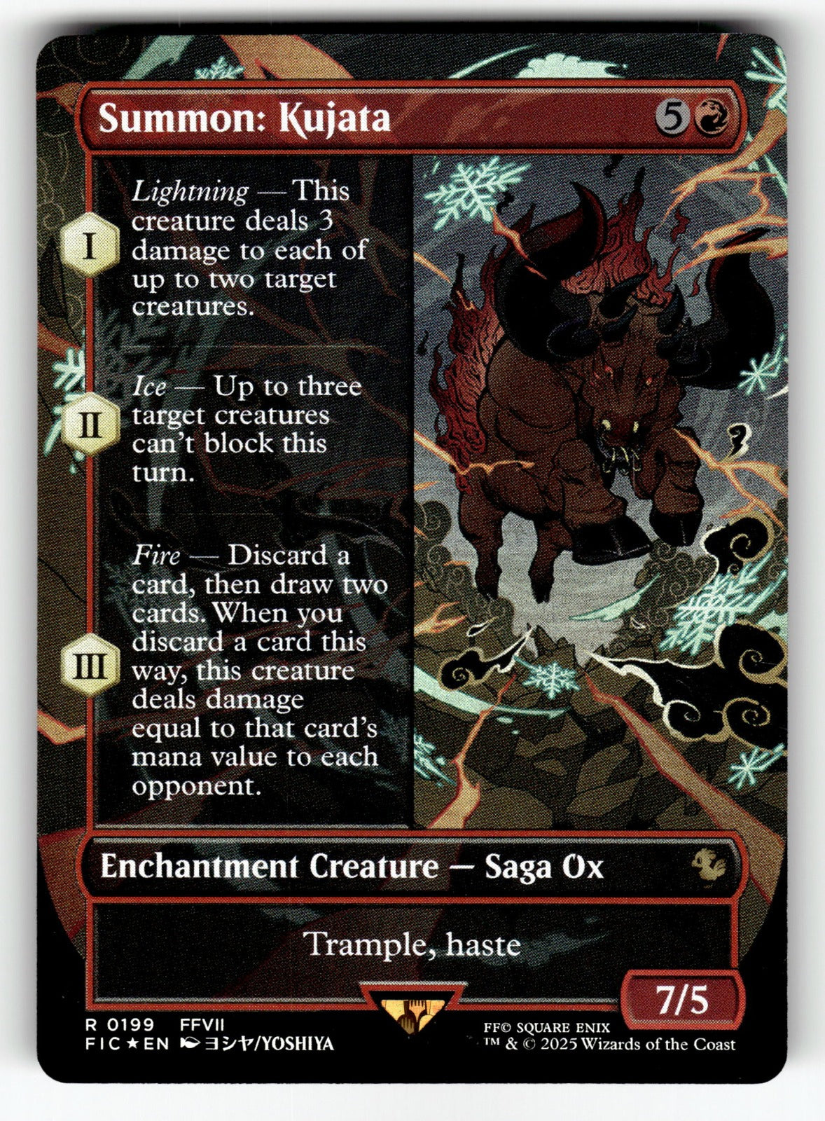 Summon: Kujata (Borderless) – 199 FIC: Commander: FINAL FANTASY R Foil LP