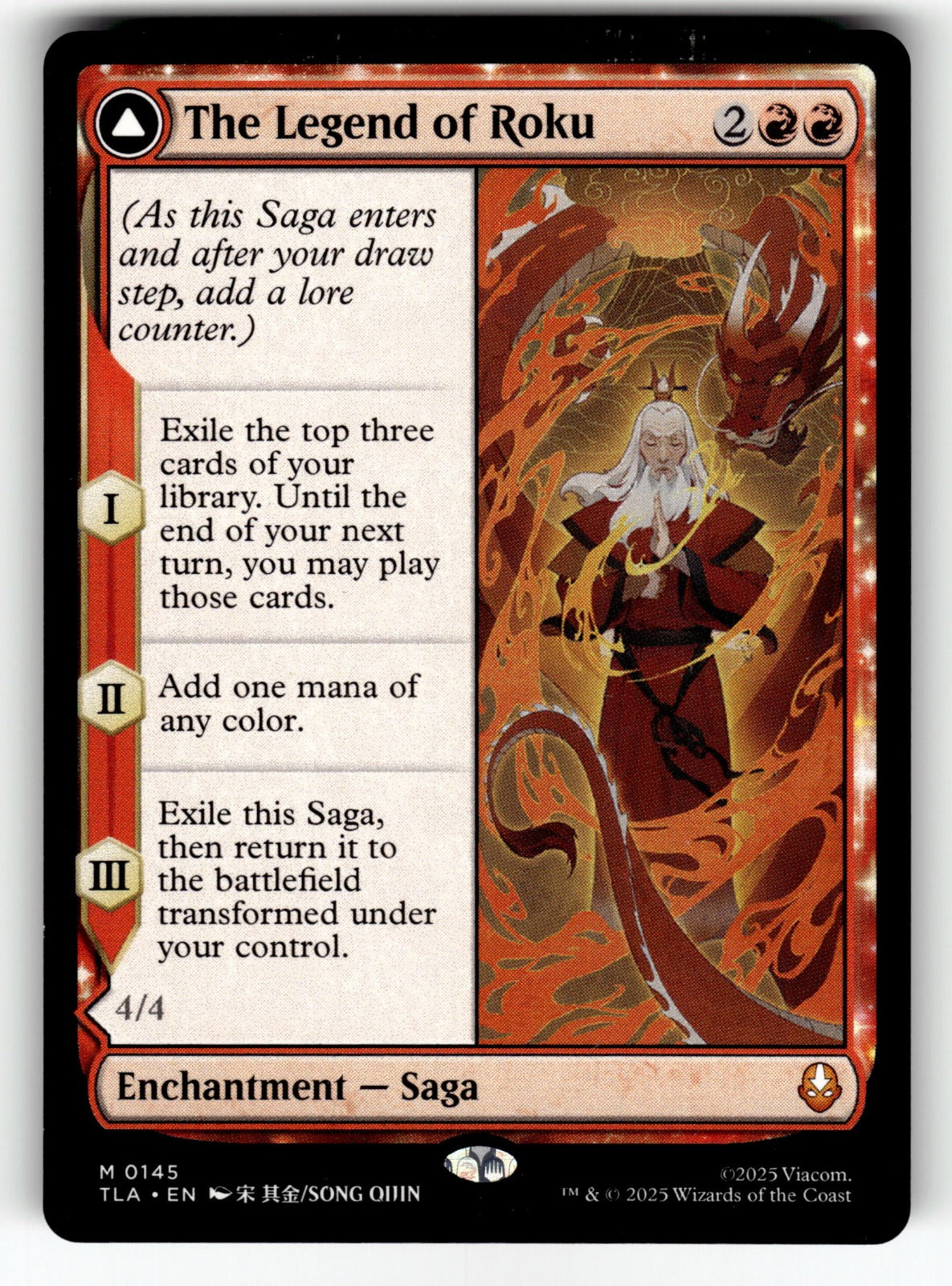 The Legend of Roku – 145 TLA: Avatar: The Last Airbender M NM