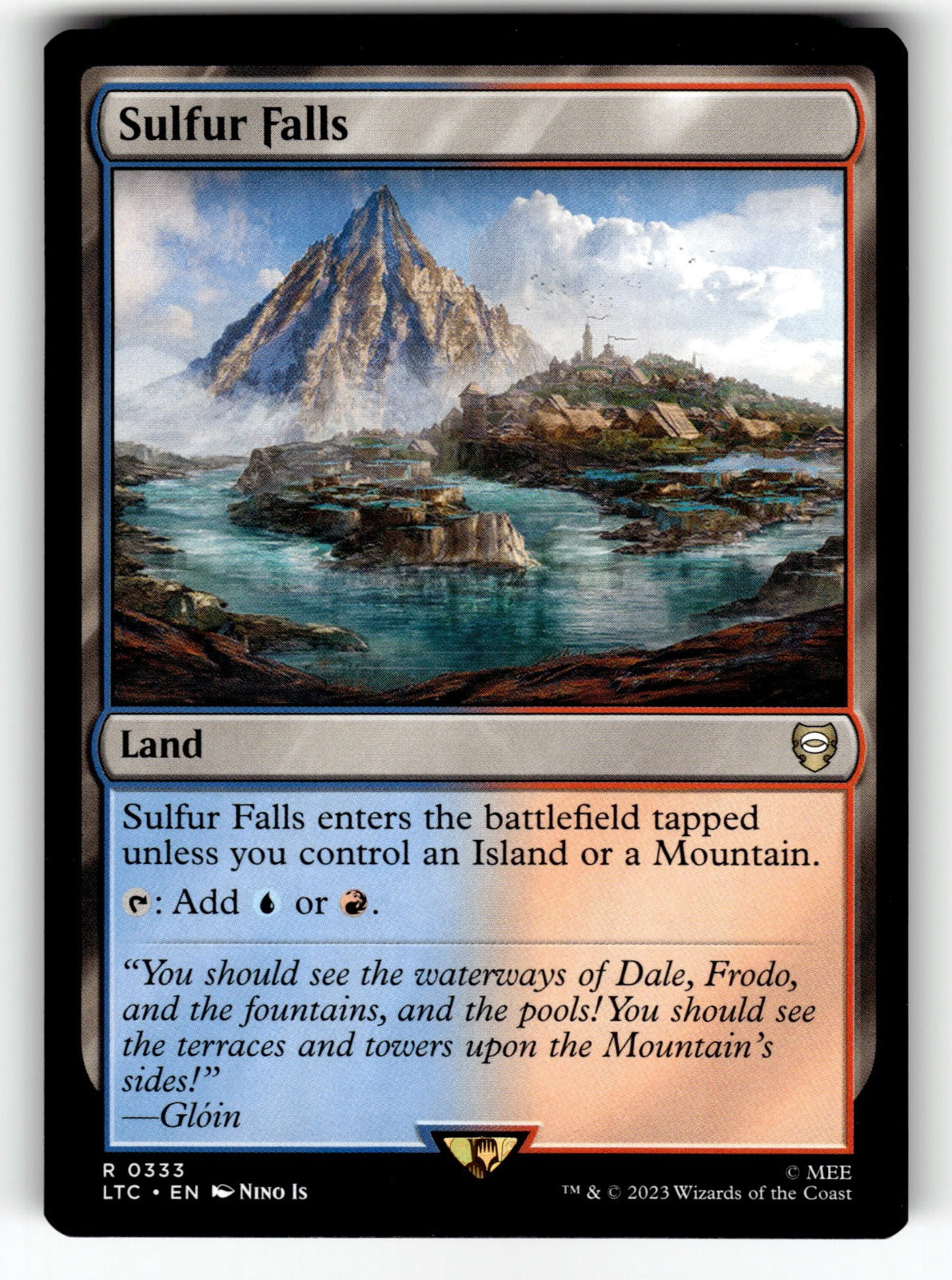 Sulfur Falls – 333 LTC: Commander: The Lord of the Rings: Tales of Middle-earth R NM