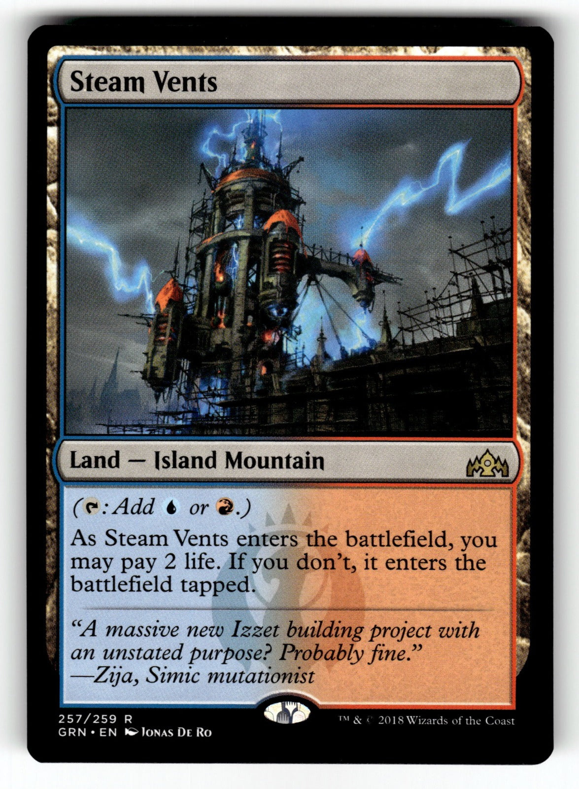 Steam Vents – 257 GRN: Guilds of Ravnica R NM