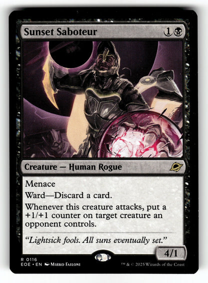 Sunset Saboteur – 116 EOE: Edge of Eternities R NM