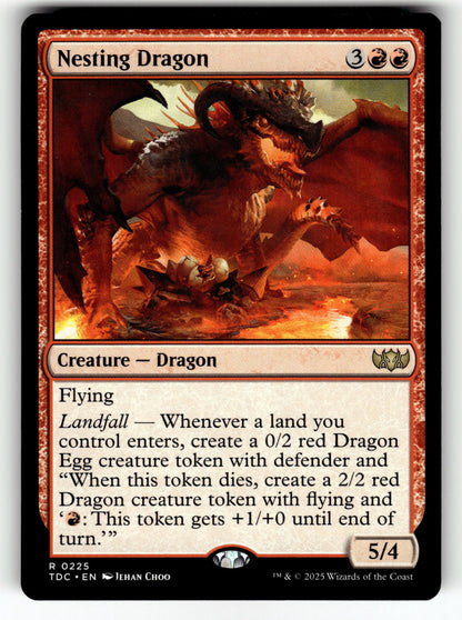 Nesting Dragon – 225 TDC: Commander: Tarkir: Dragonstorm R NM