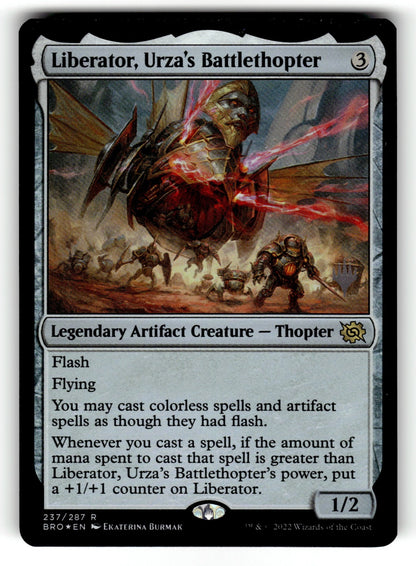 Liberator, Urza's Battlethopter – 237 PPBRO: Promo Pack: The Brothers' War R FoilNM