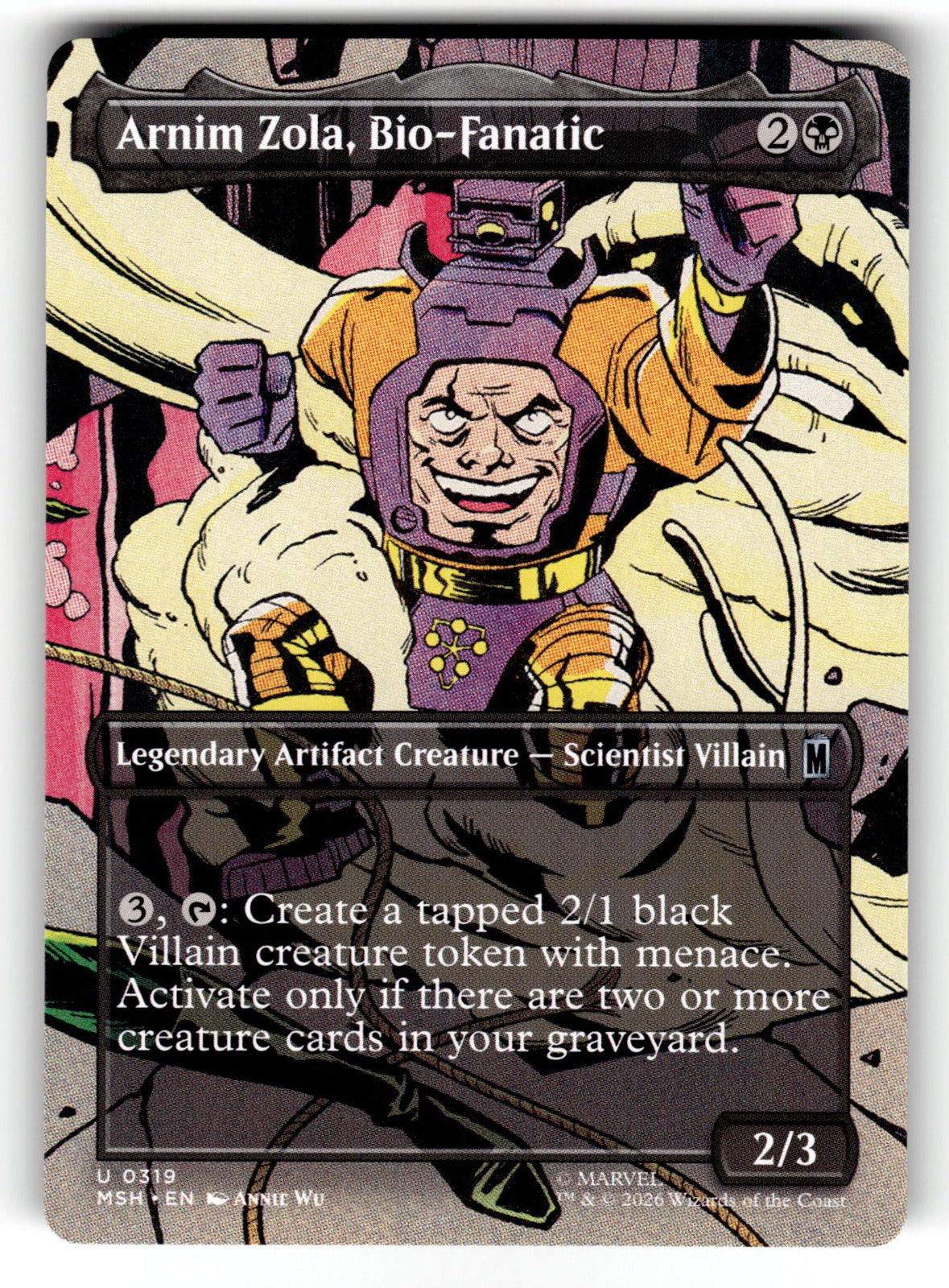 Arnim Zola, Bio-Fanatic (Borderless) – 319 MSH: Marvel Super Heroes U NM
