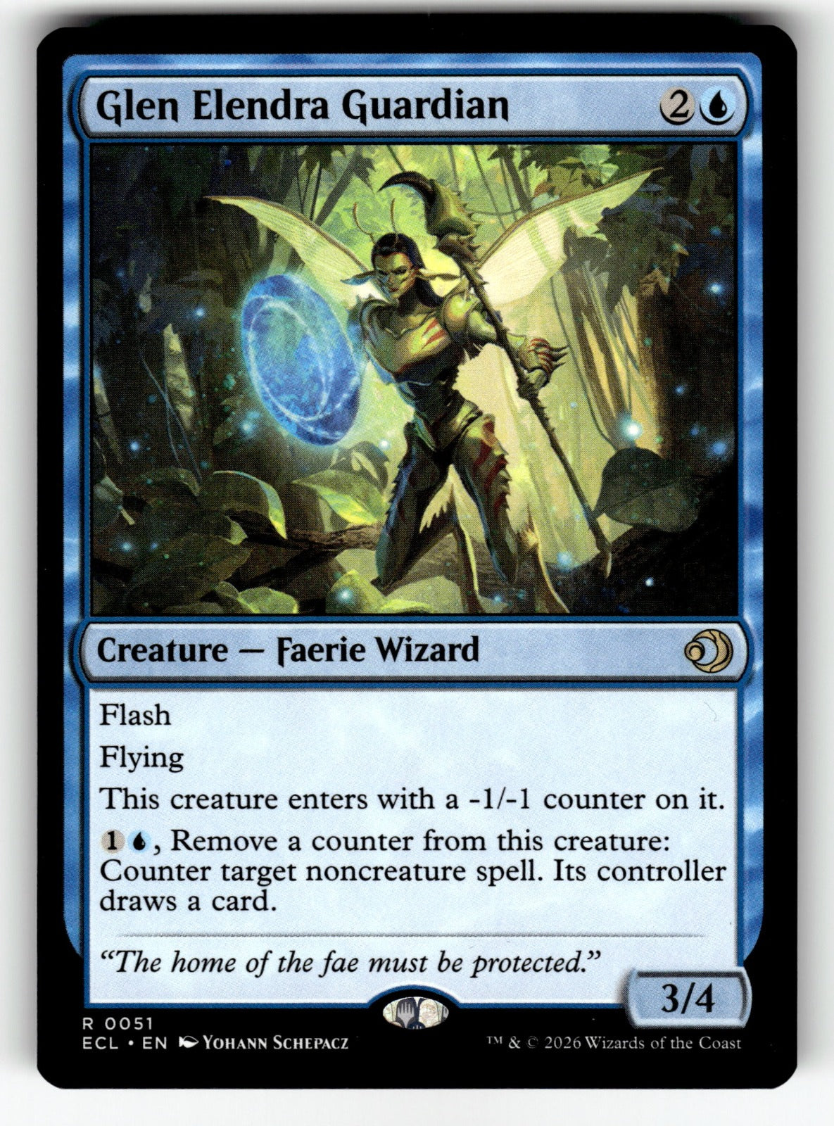 Glen Elendra Guardian – 51 ECL: Lorwyn Eclipsed R NM