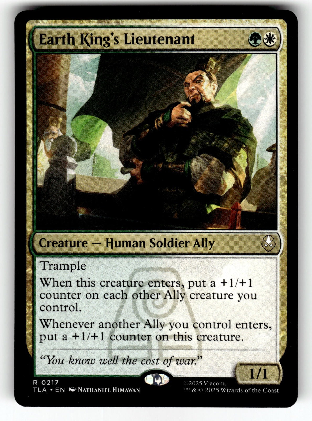 Earth King's Lieutenant – 217 TLA: Avatar: The Last Airbender R NM