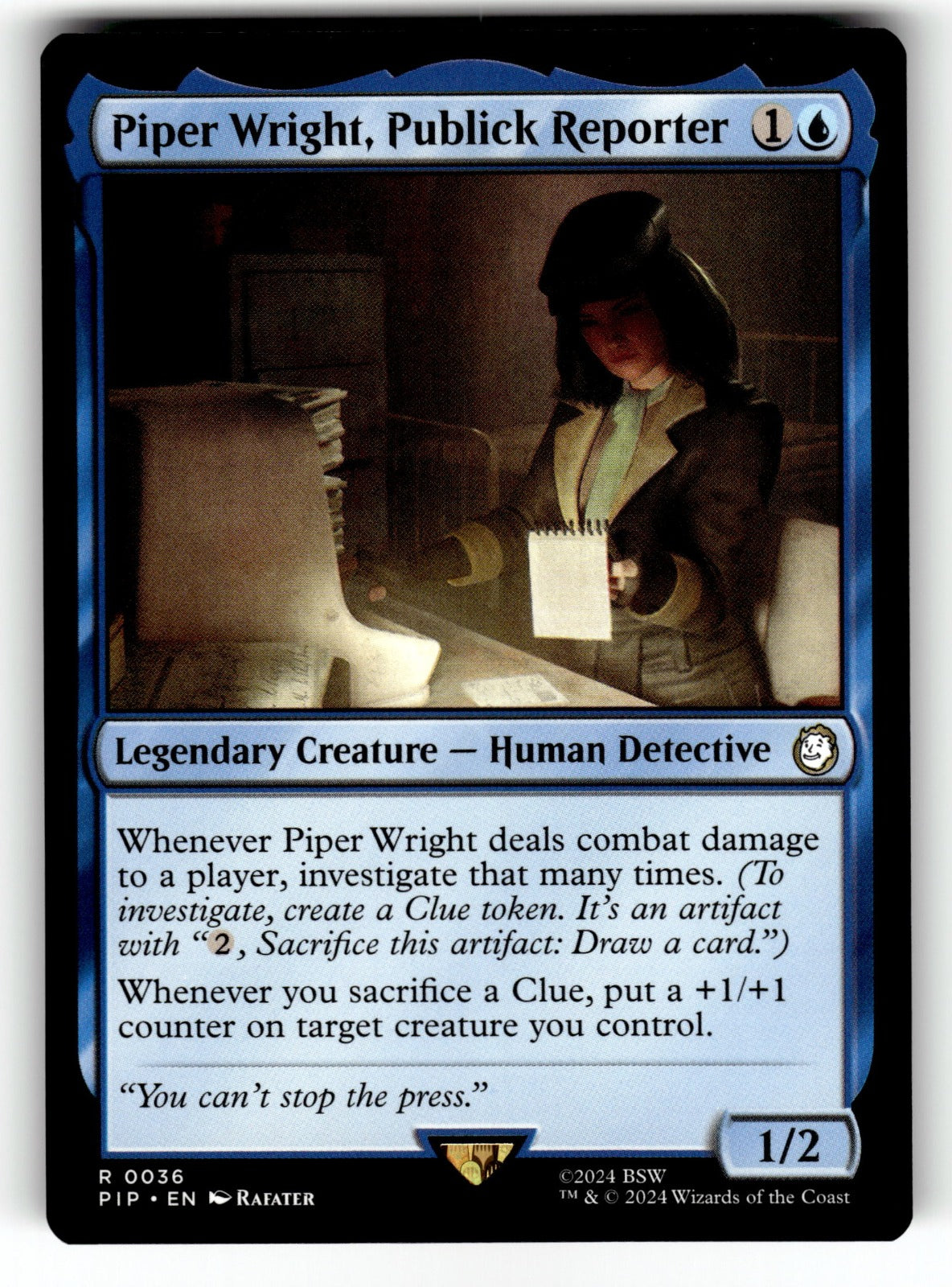 Piper Wright, Publick Reporter – 36 PIP: Universes Beyond: Fallout R NM