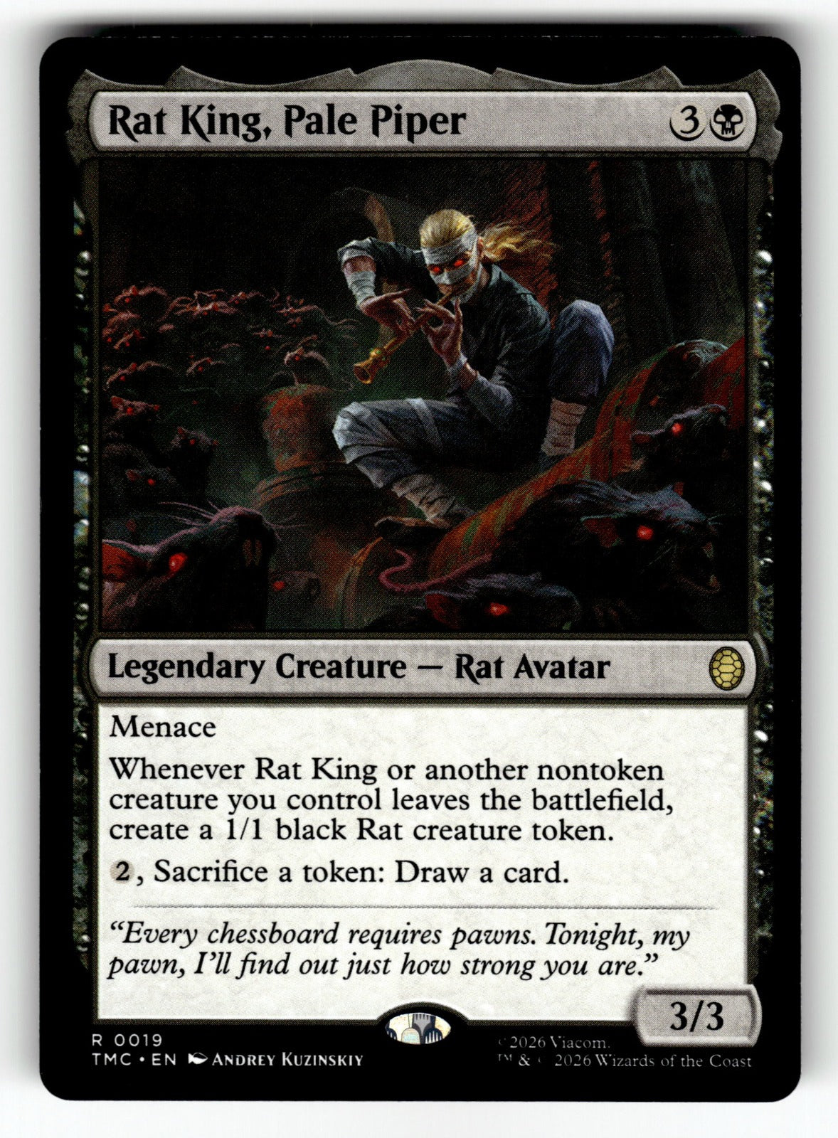 Rat King, Pale Piper – 19 TMC: Commander: Teenage Mutant Ninja Turtles R NM