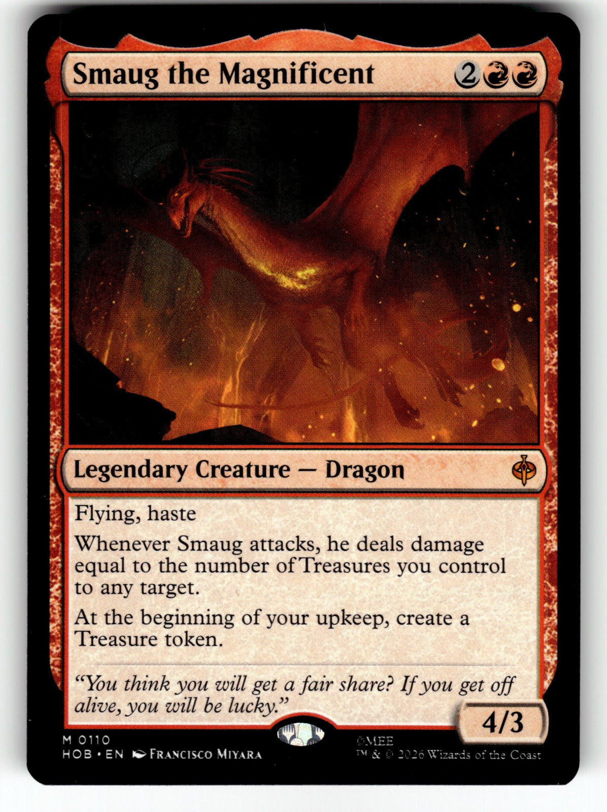 Smaug the Magnificent – 110 HOB: The Hobbit M NM