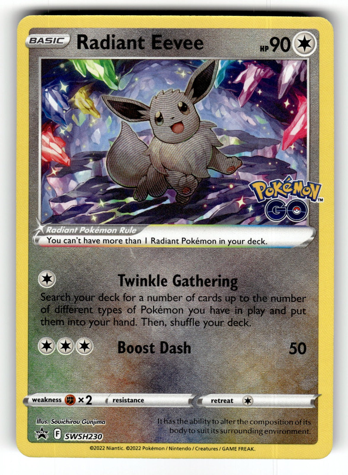 Radiant Eevee – SWSH230 SWSD: SWSH: Sword & Shield Promo Cards Promo Holo NM