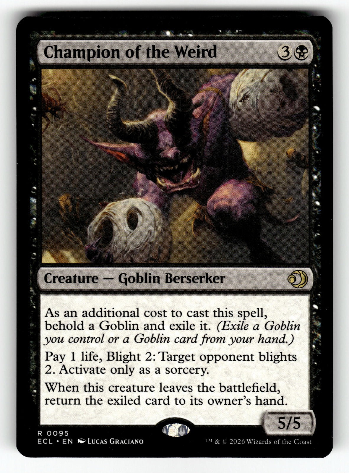 Champion of the Weird – 95 ECL: Lorwyn Eclipsed R NM