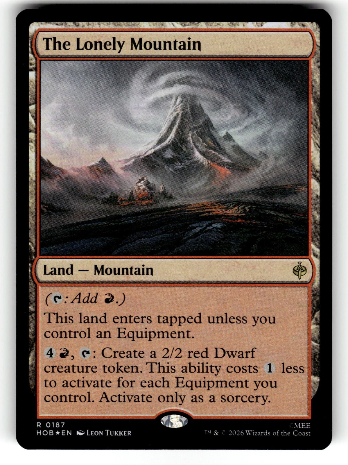 The Lonely Mountain – 187 HOB: The Hobbit R Foil NM