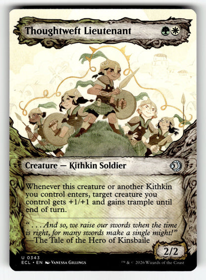 Thoughtweft Lieutenant (Showcase) – 343 ECL: Lorwyn Eclipsed U NM