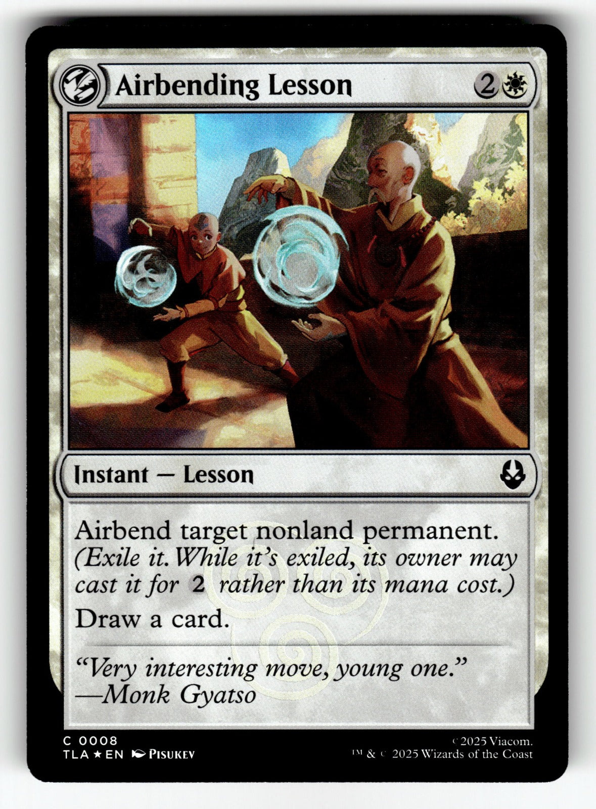 Airbending Lesson – 8 TLA: Avatar: The Last Airbender C Foil NM