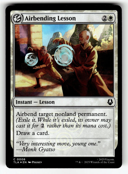 Airbending Lesson – 8 TLA: Avatar: The Last Airbender C Foil NM