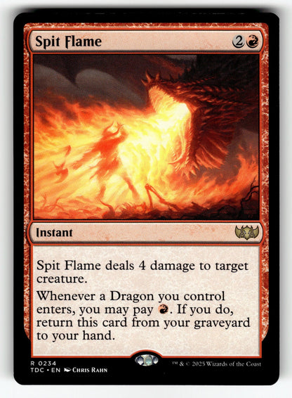 Spit Flame – 234 TDC: Commander: Tarkir: Dragonstorm R NM
