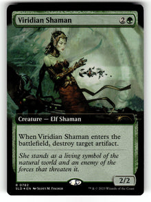 Viridian Shaman (Extended Art) – 782 SLD: Secret Lair Drop Series R Foil LP