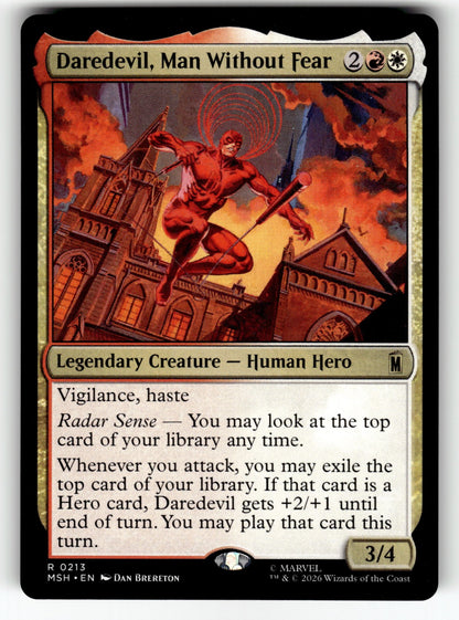 Daredevil, Man Without Fear – 213 MSH: Marvel Super Heroes R NM