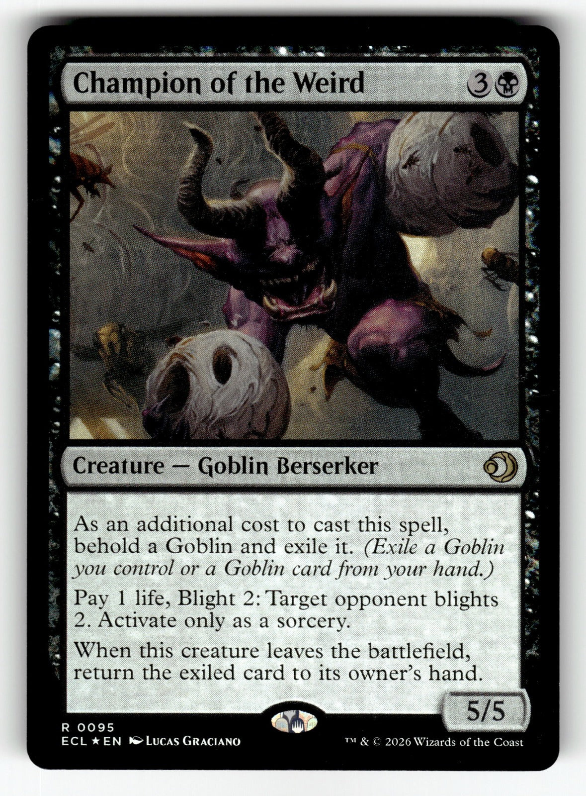 Champion of the Weird – 95 ECL: Lorwyn Eclipsed R Foil NM